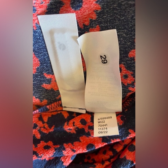 LOFT Red and Black Asymmetrical Dress - Picture 5 of 5